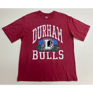 Men '47 Brand MiLB Durham Bulls baseball cotton graphic short sleeve t-shirt M
